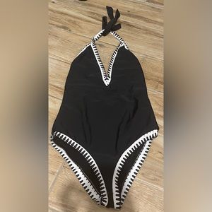 Black one piece swimsuit